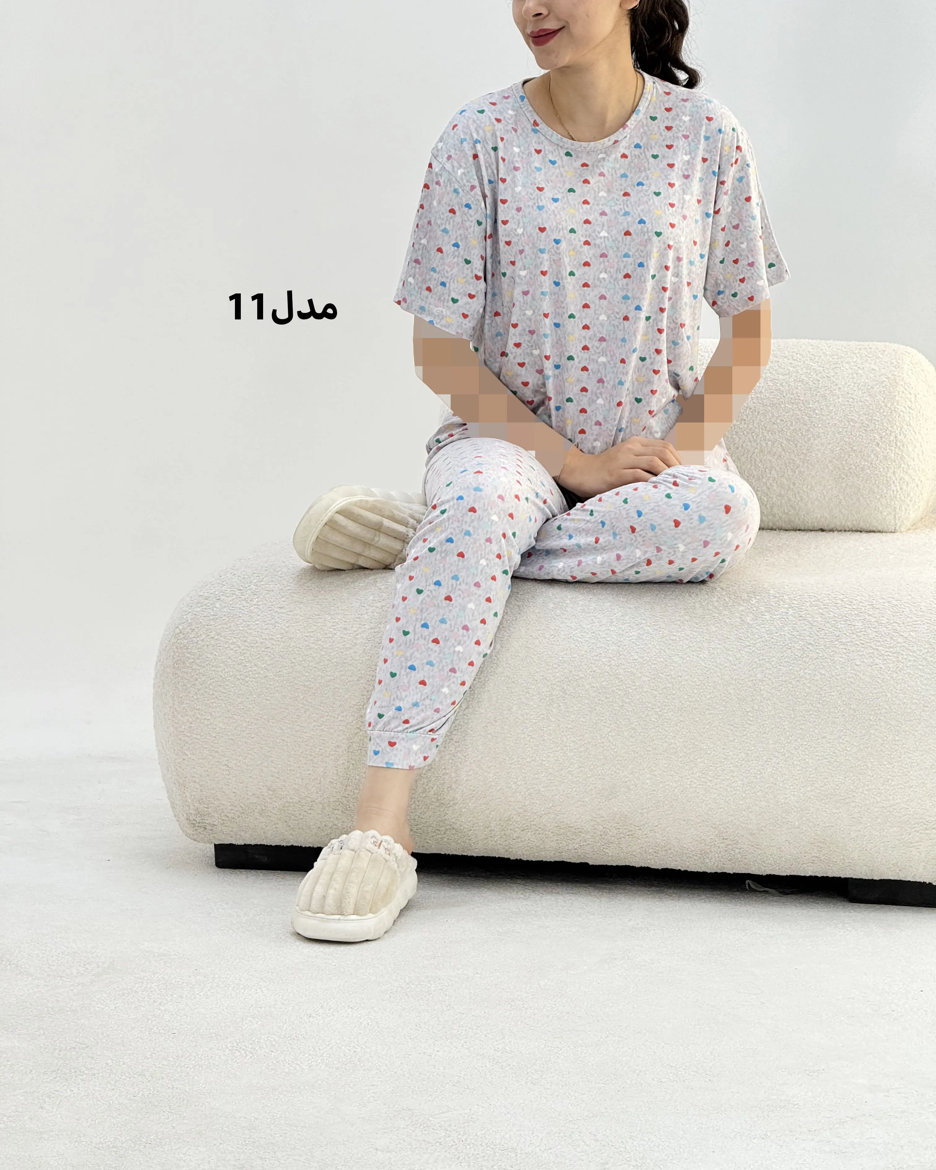 ست تیشرت و شلوار رویان زنانه|آراسز